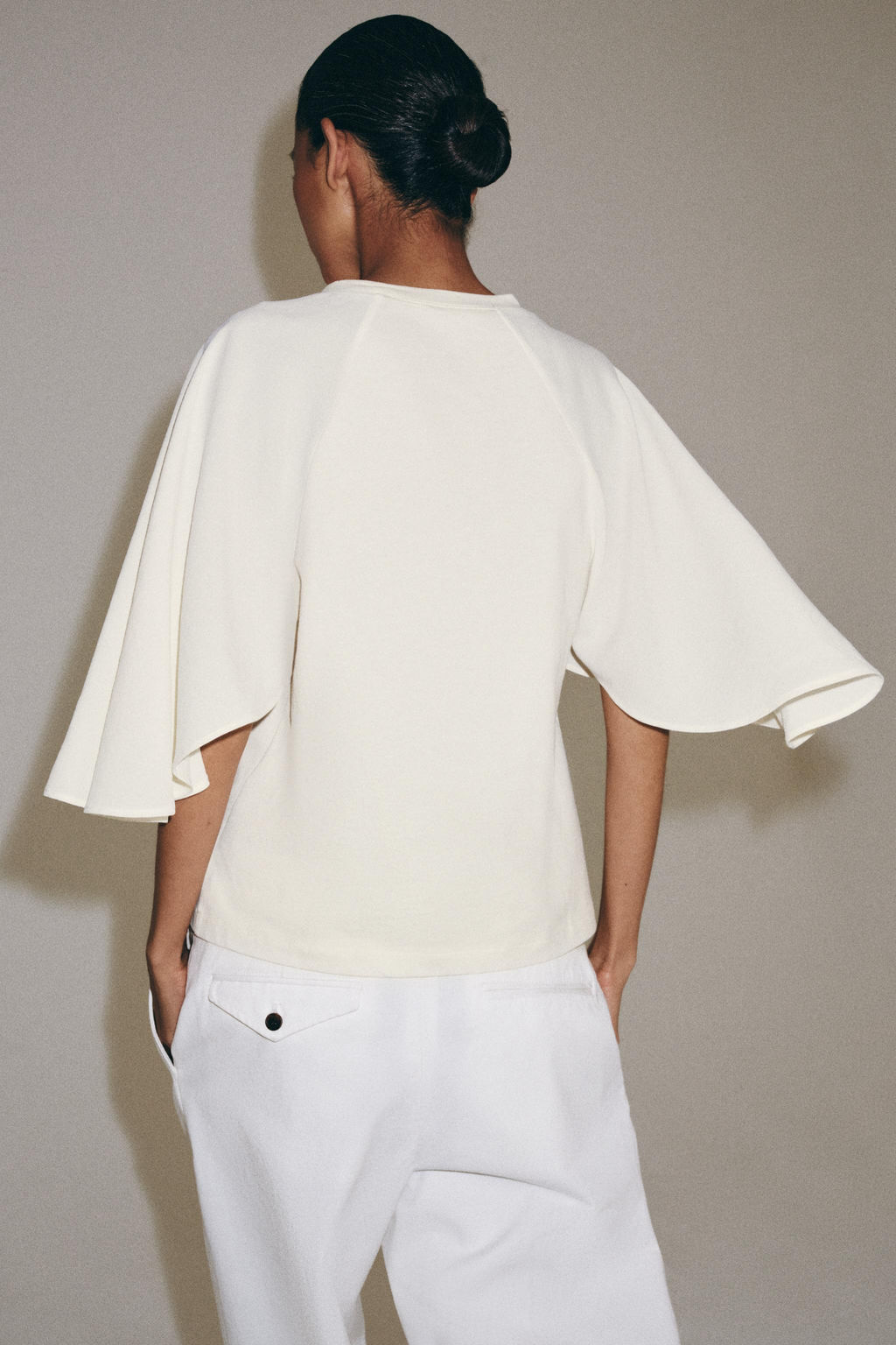 CAMISETA COMBINADA / Crudo - Zara фото 3