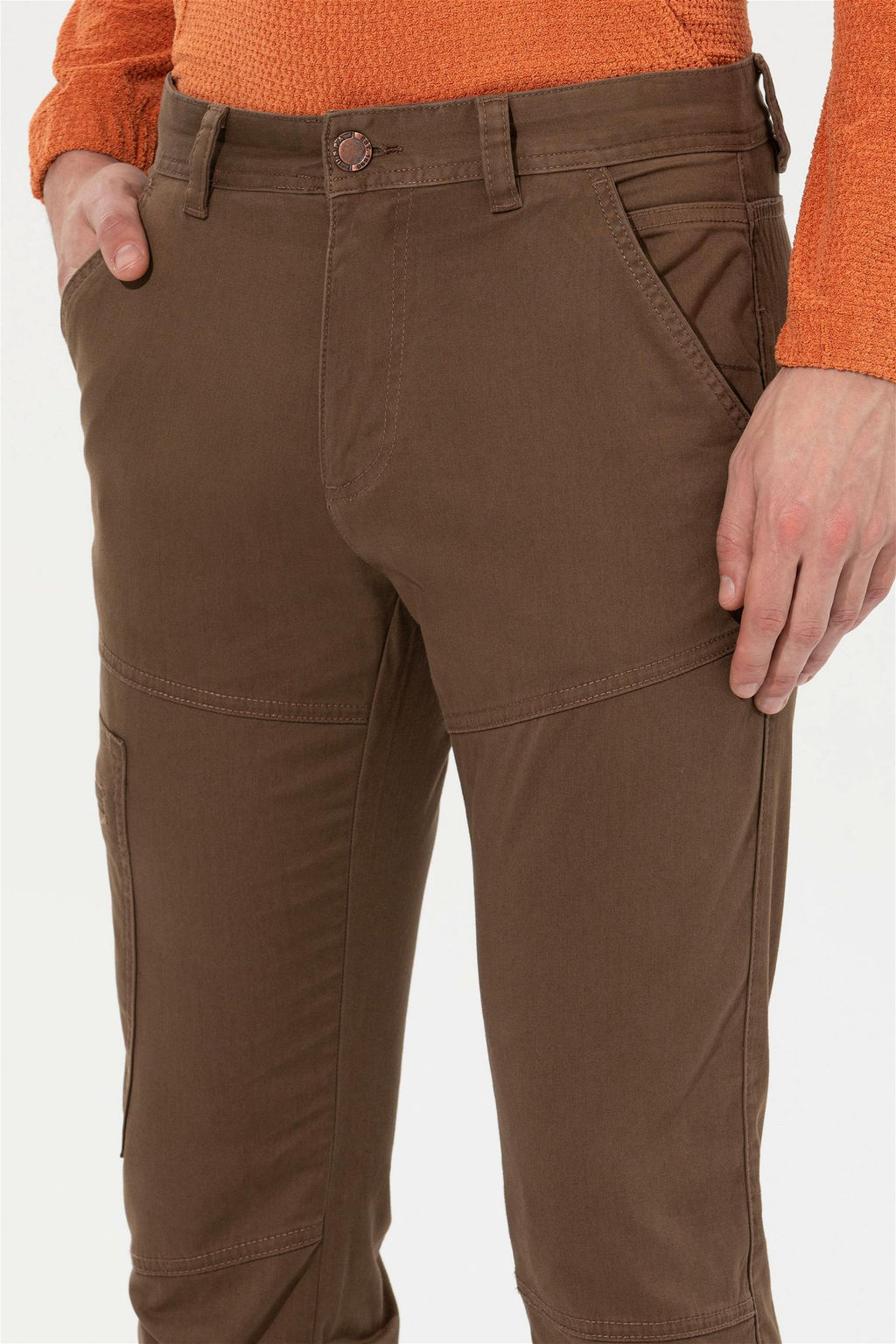 Мужские холщовые брюки цвета кокоса - U.s. polo assn фото 12