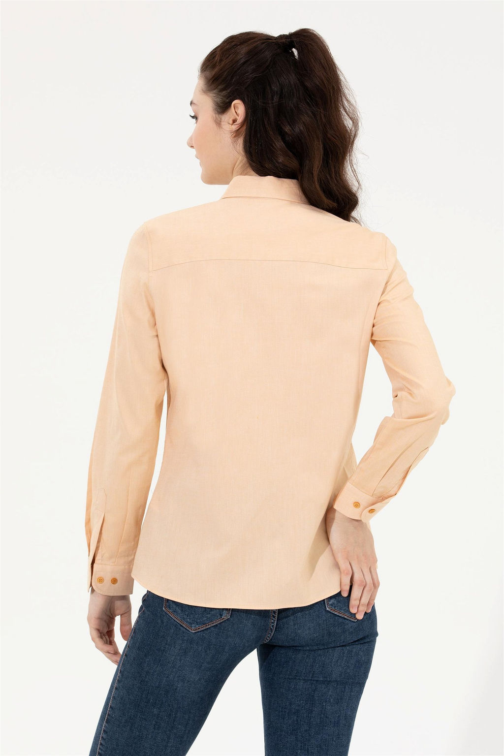 Рубашка женская шафрановая Uzunkol Basic - U.s. polo assn фото 11