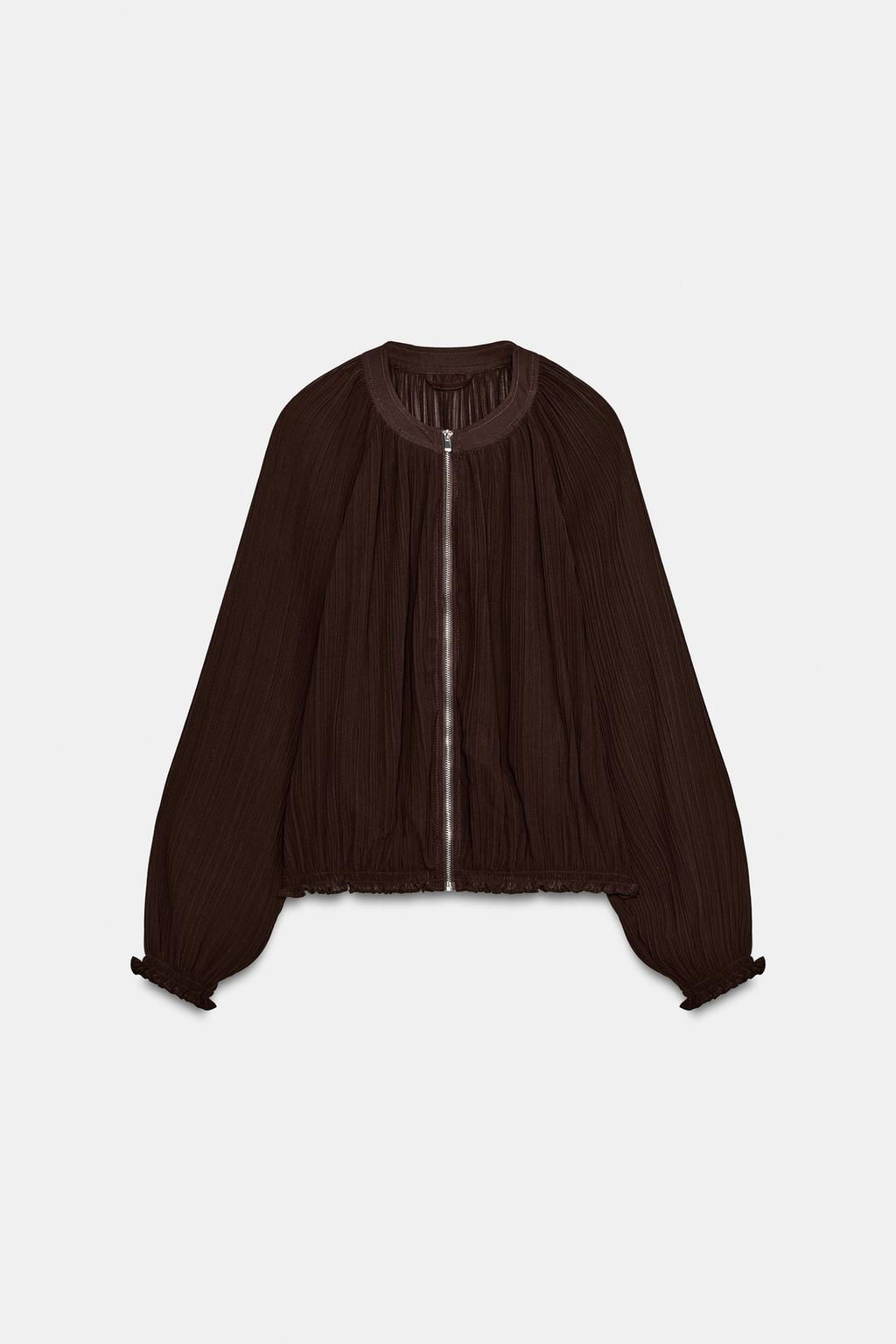 PLEATED ORGANZA JACKET - Zara фото 5