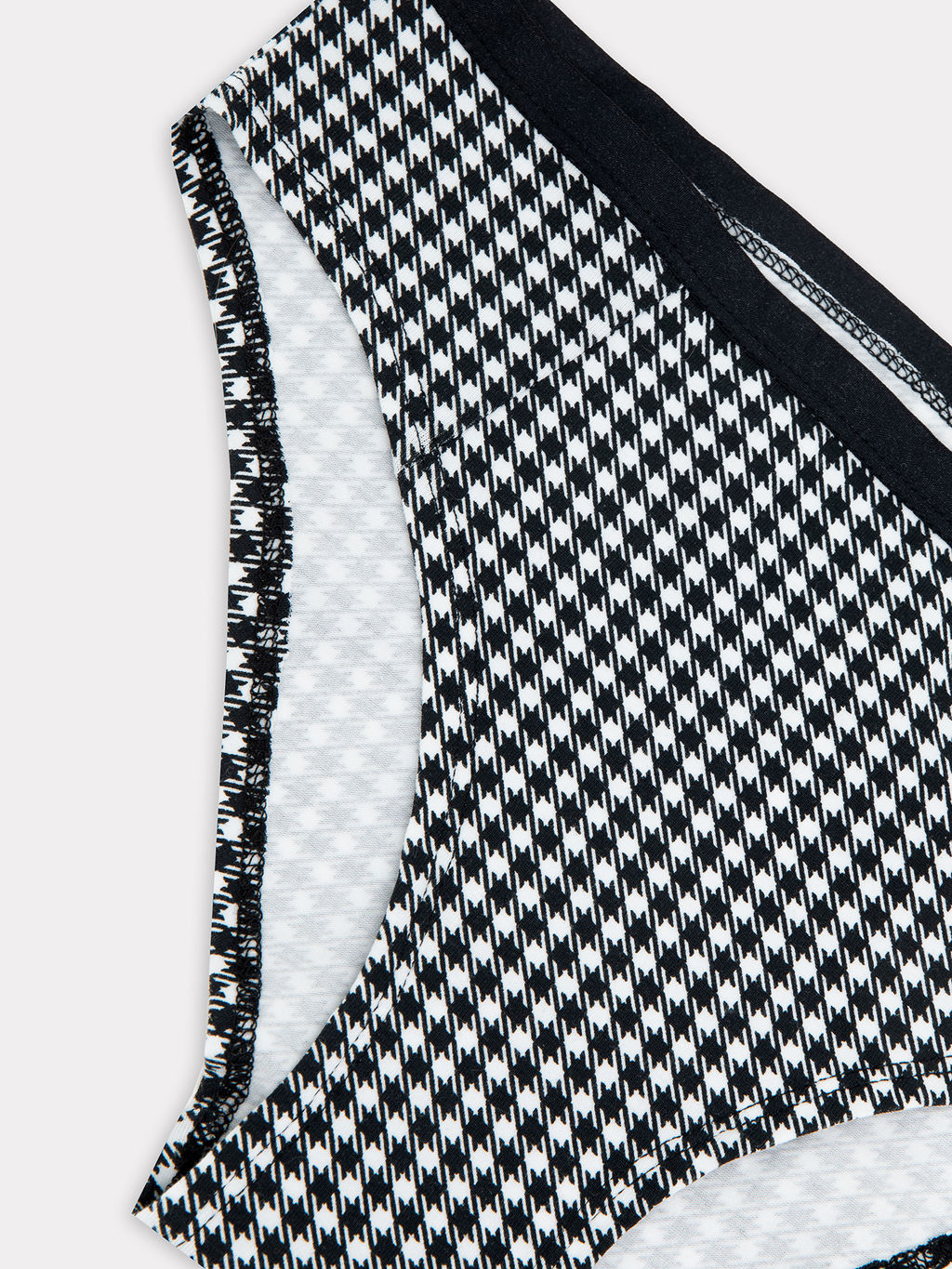 Цена за 2 штуки! Трусы женские слипы белые в черную клеточку черная клеточка на белом 412246H