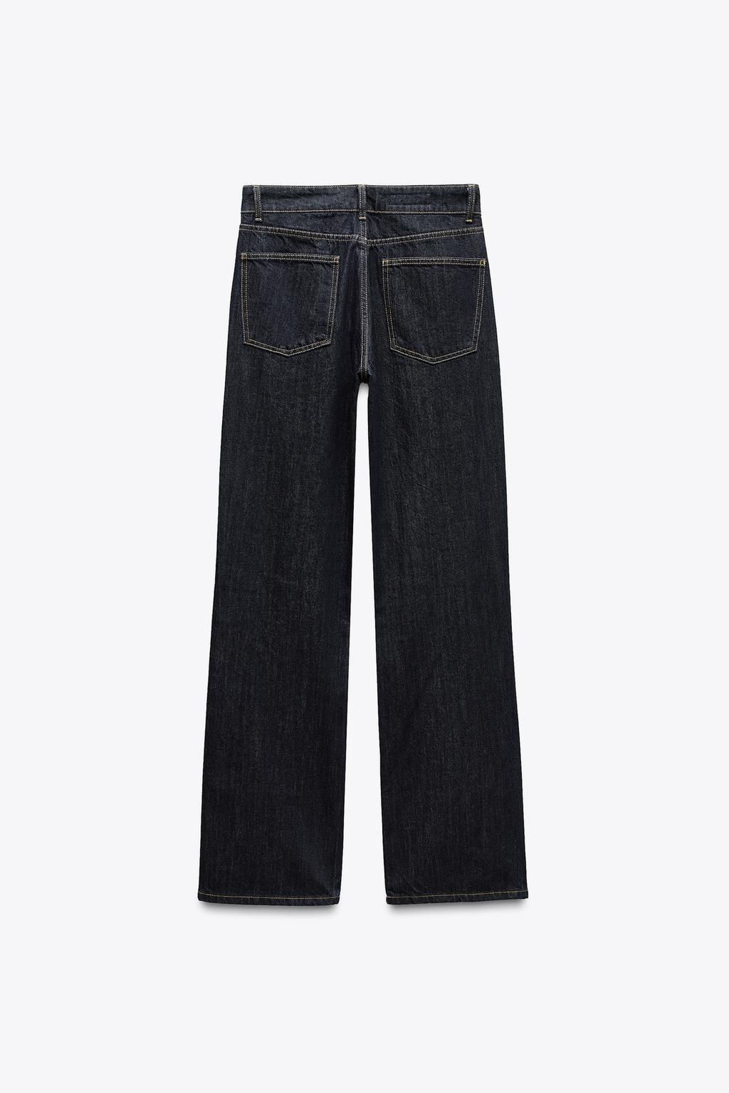 TRF WIDE-LEG MID-WAIST JEANS - Zara фото 20