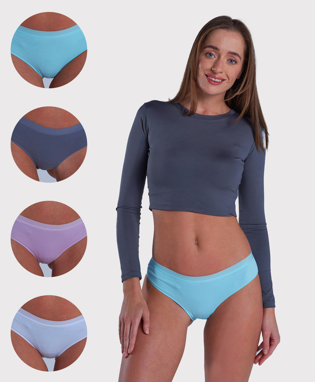 Трусы женские слипы (Оверлок по краям) Cherry Girl 61377 хлопок, эластан размеры S, M, L, XL