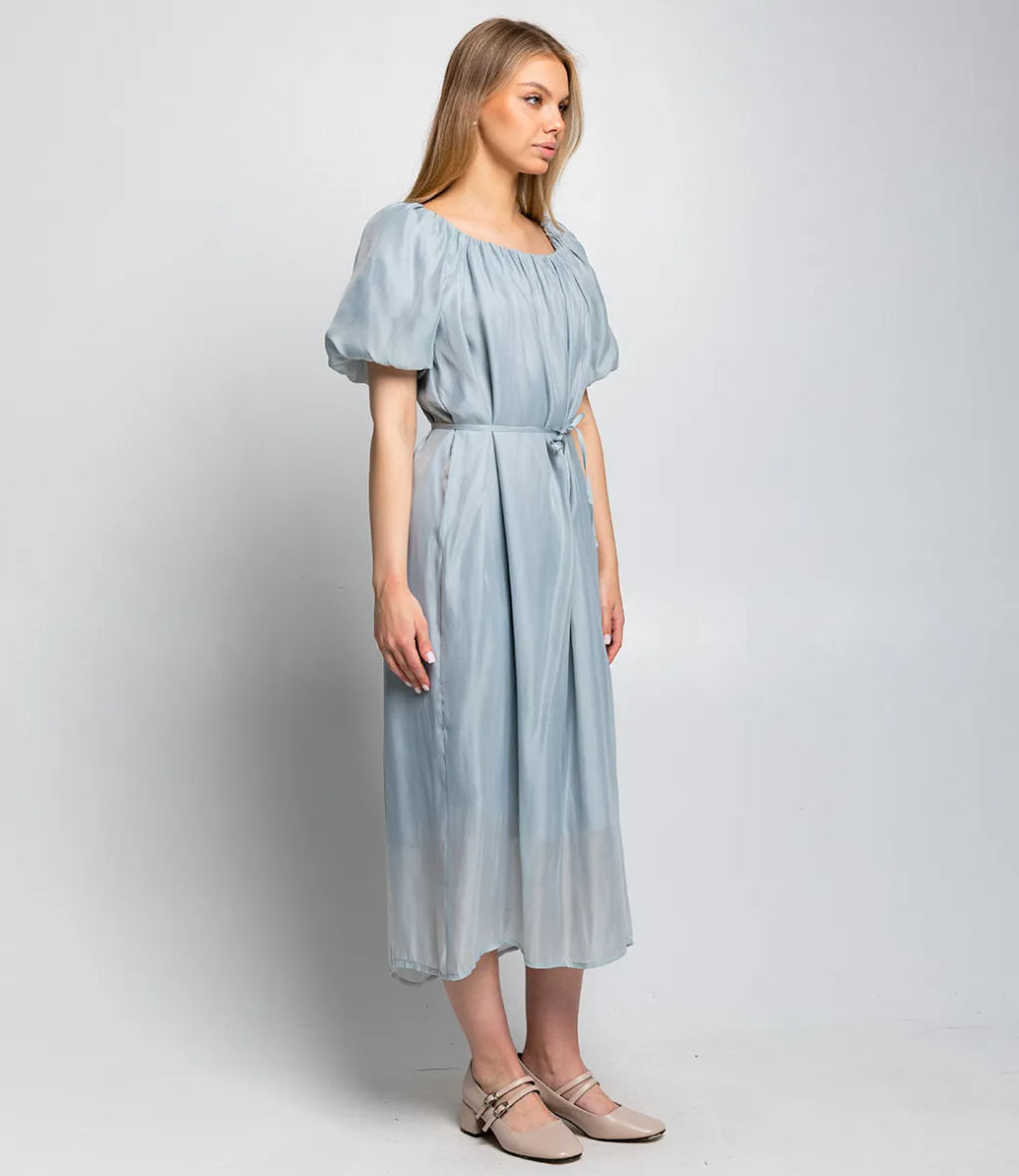 Платье #КТ6185, серо-голубой
