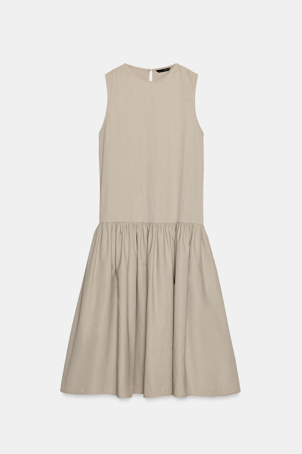 VESTIDO NYLON VOLUMEN / Piedra - Zara фото 6