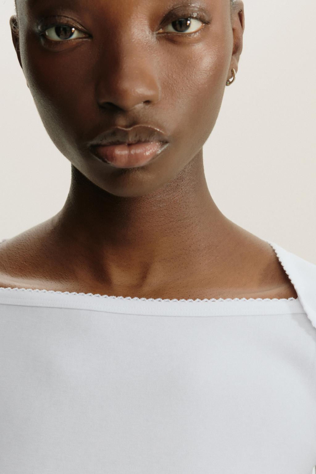 COTTON MODAL T-SHIRT - Zara фото 6