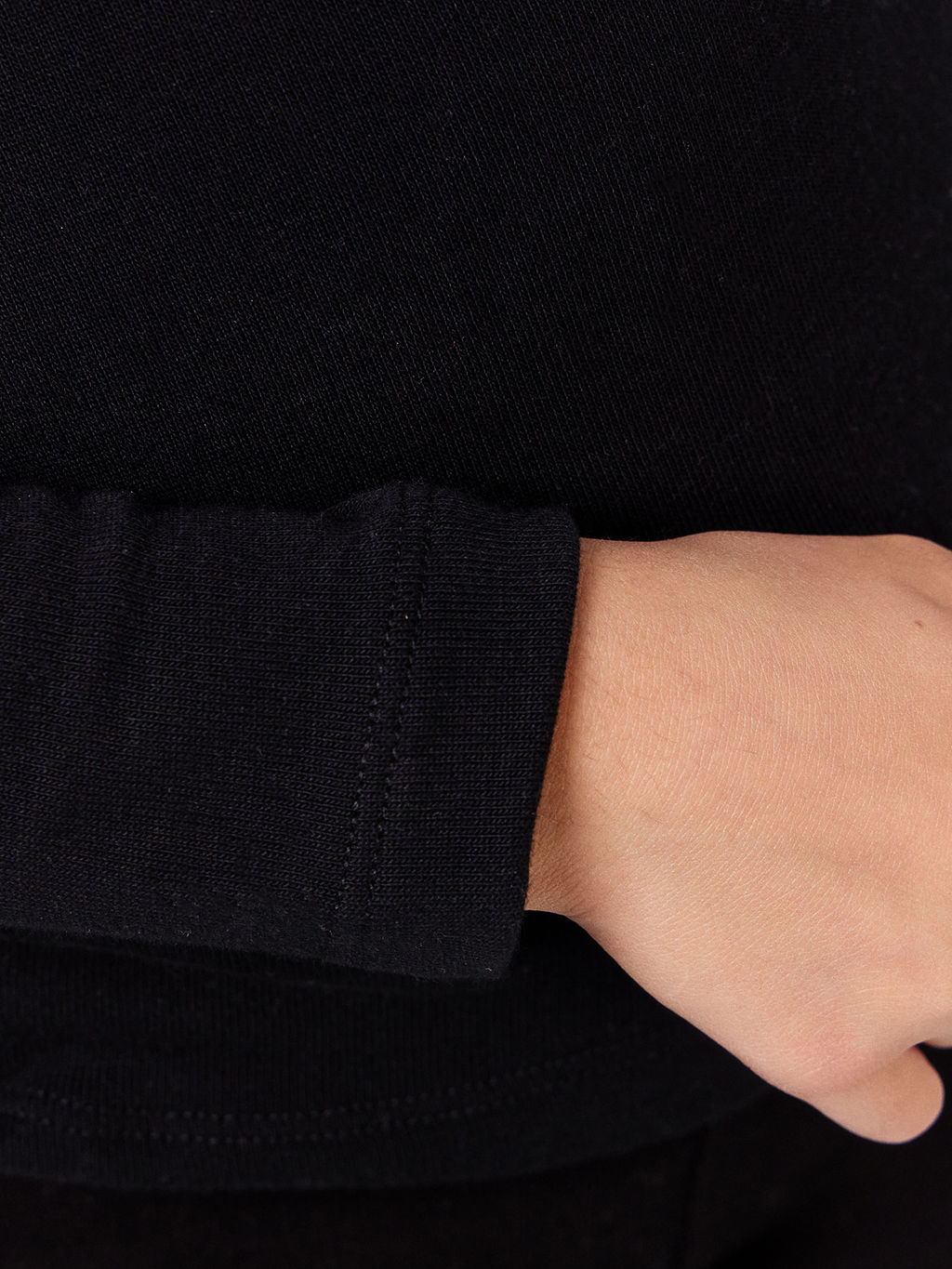 Черный джемпер из египетского хлопка для девочек - Mark formelle фото 7