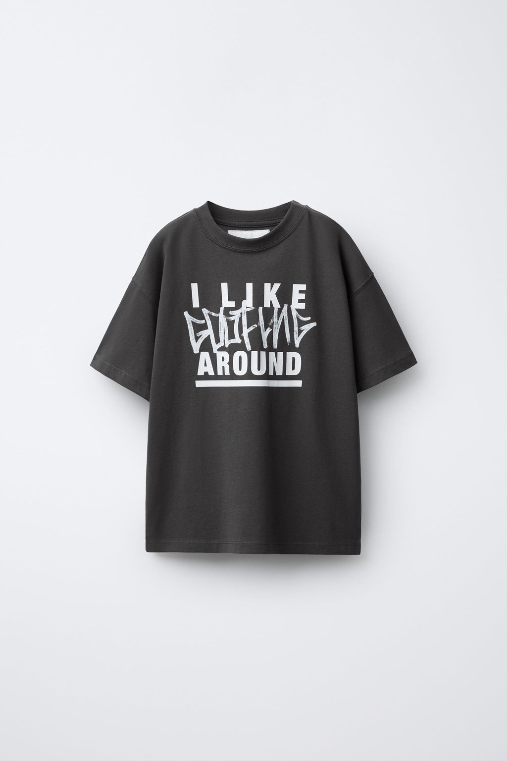 CAMISETA ESTAMPADA GRAFFITI / Antracita oscuro - Zara фото 2