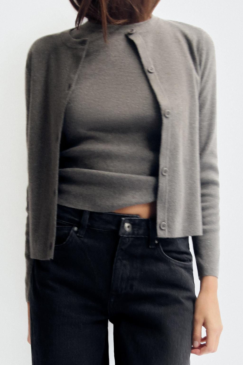 PLAIN KNIT CARDIGAN - Zara фото 6
