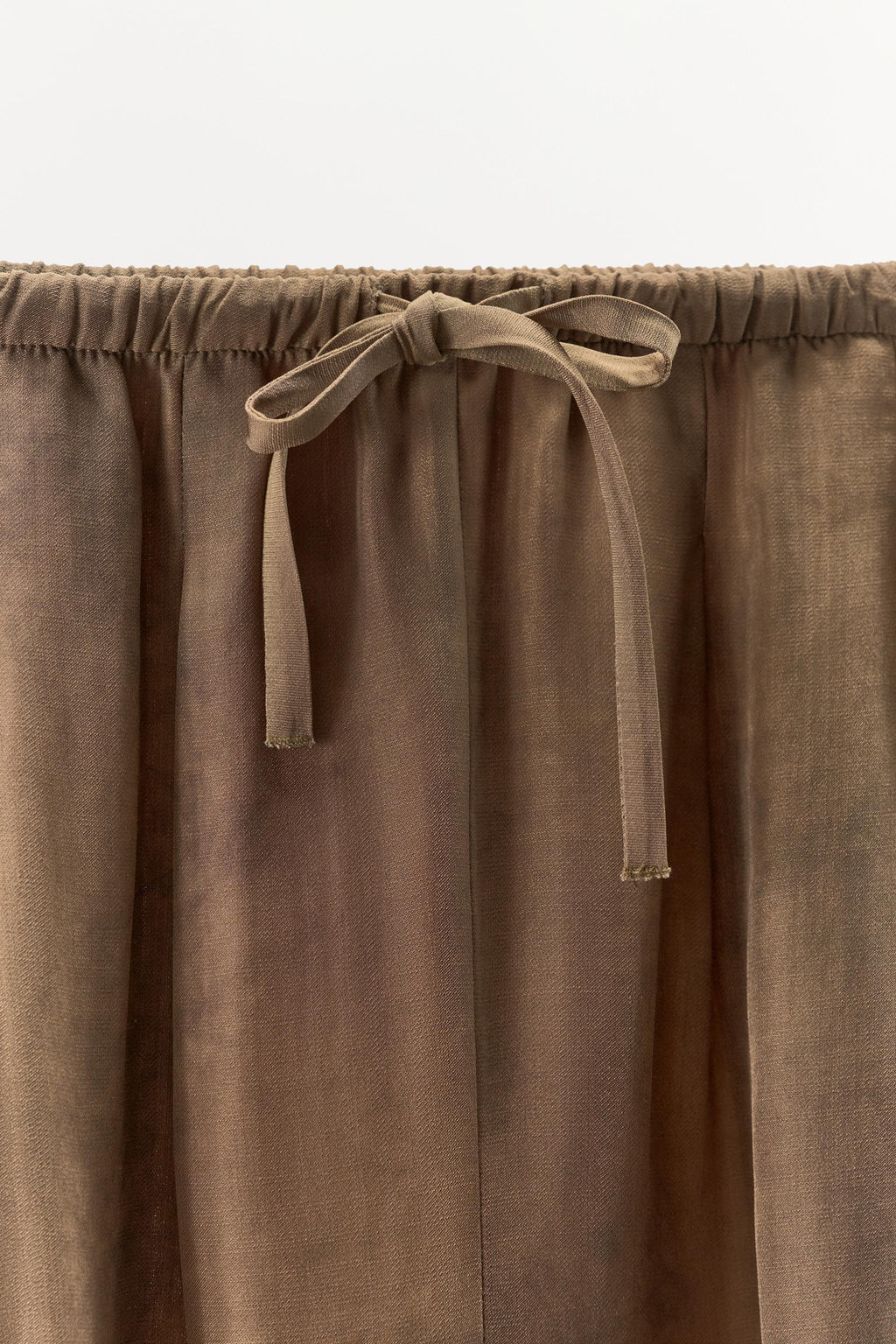 PRINTED VOLUME TROUSERS - Zara фото 8