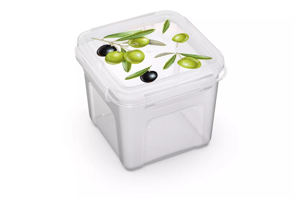 Контейнер для СВЧ "ЛОК декор","Fresh" квадратный, 0,9 л, арт. С57201, С57258, С57220
