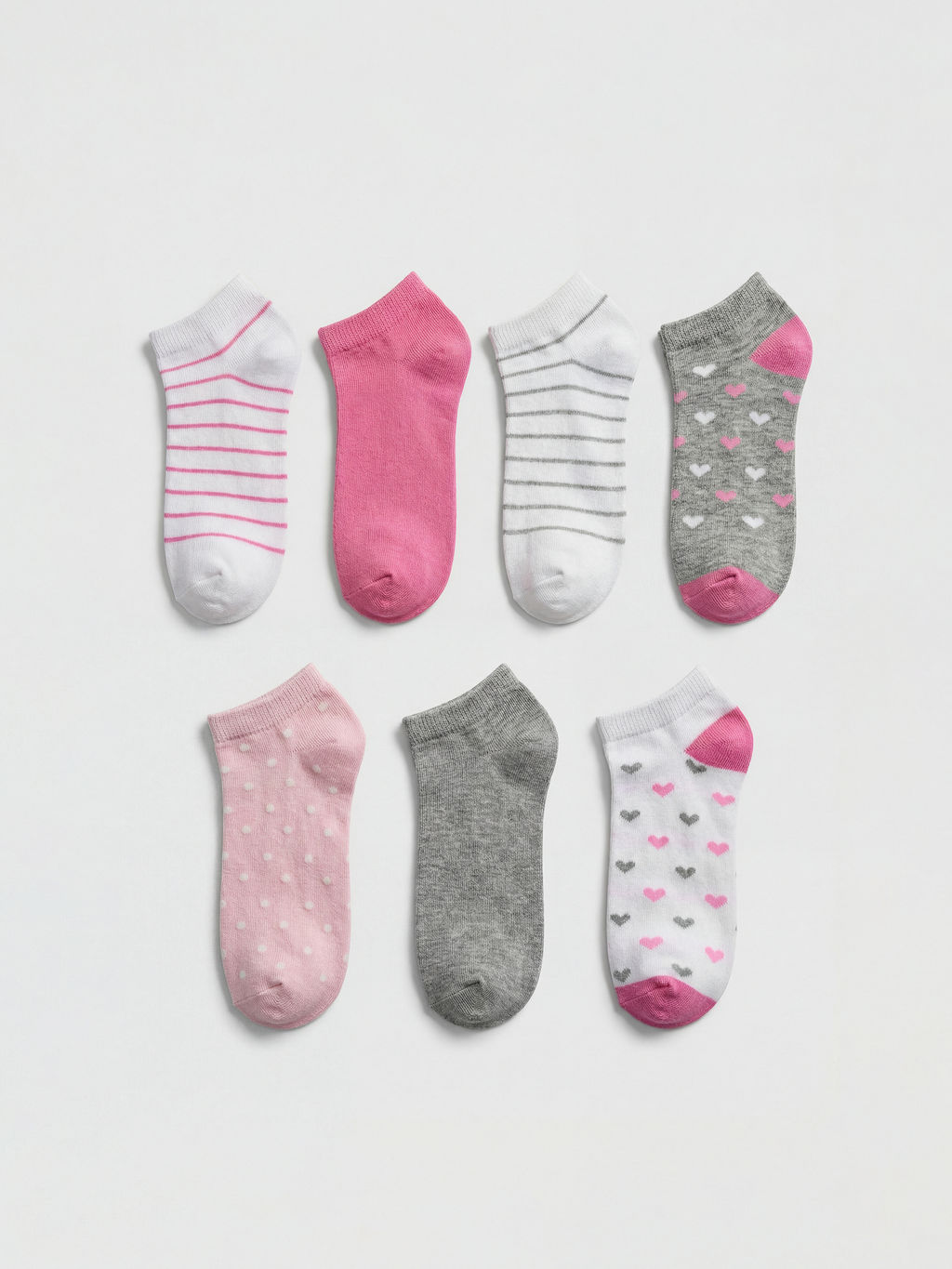 Desenli K?z ?ocuk Patik ?orap 7li