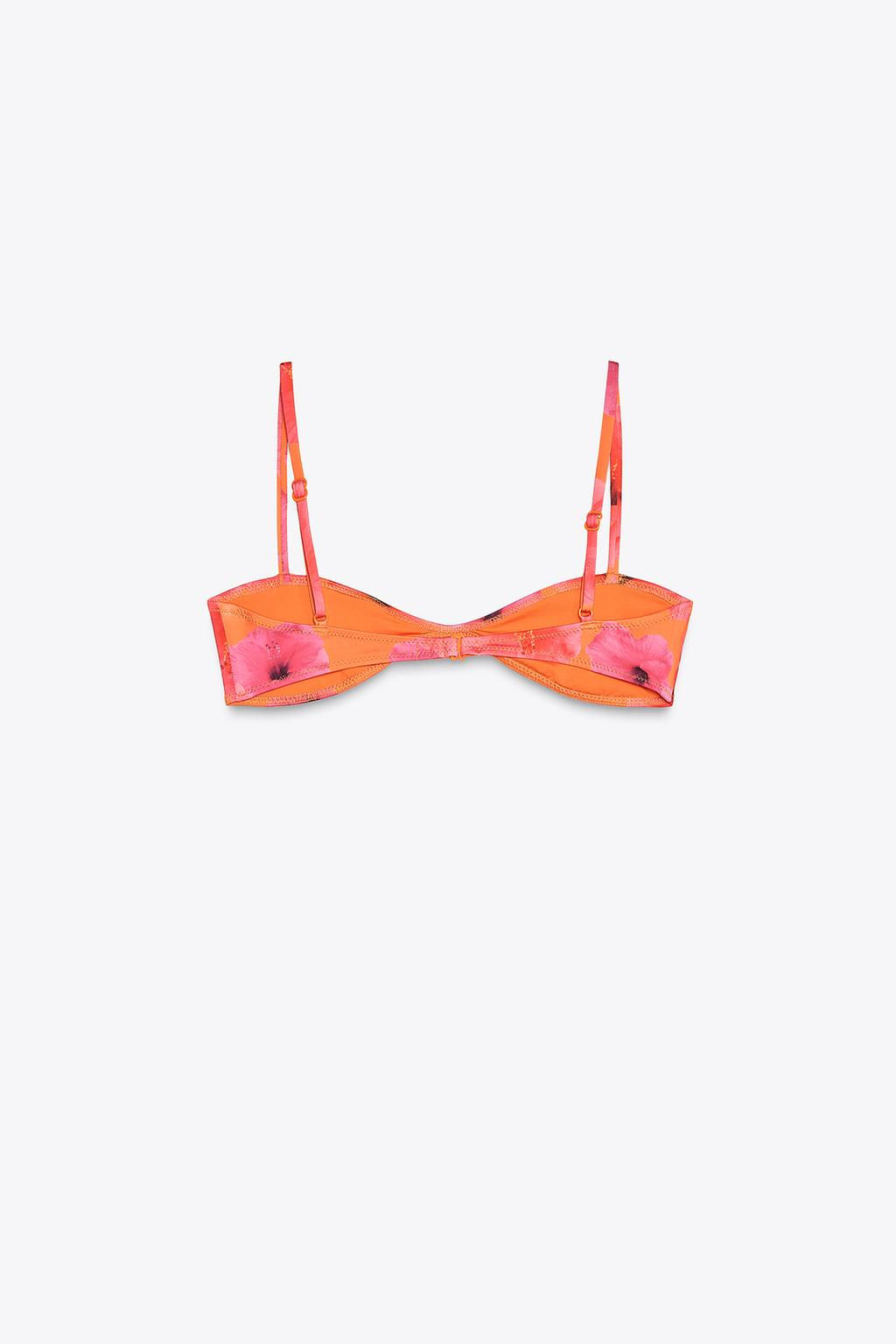 PRINTED BIKINI TOP - Zara фото 4