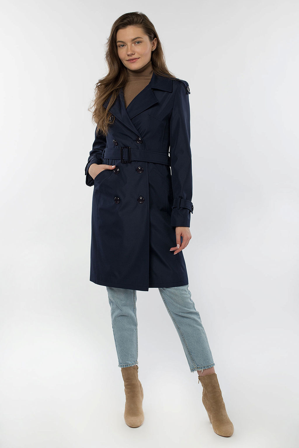 03-3193 Плащ женский (пояс)