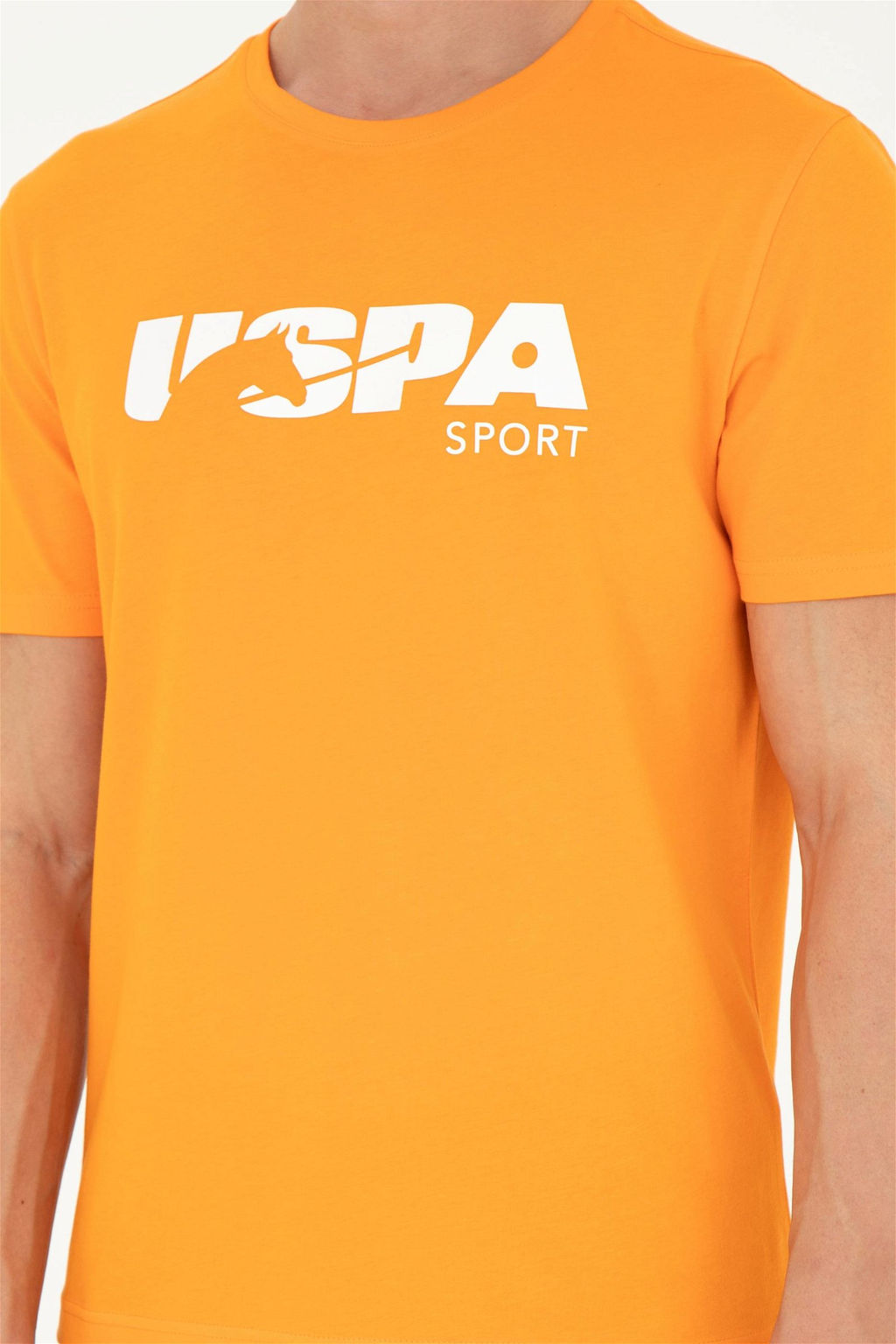 Мужская оранжевая футболка - U.s. polo assn фото 6