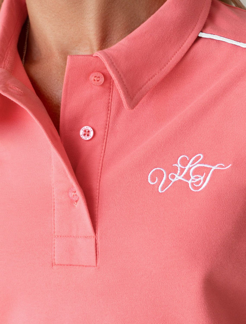 Футболка-поло из фактурного трикотажа - Vilatte фото 2