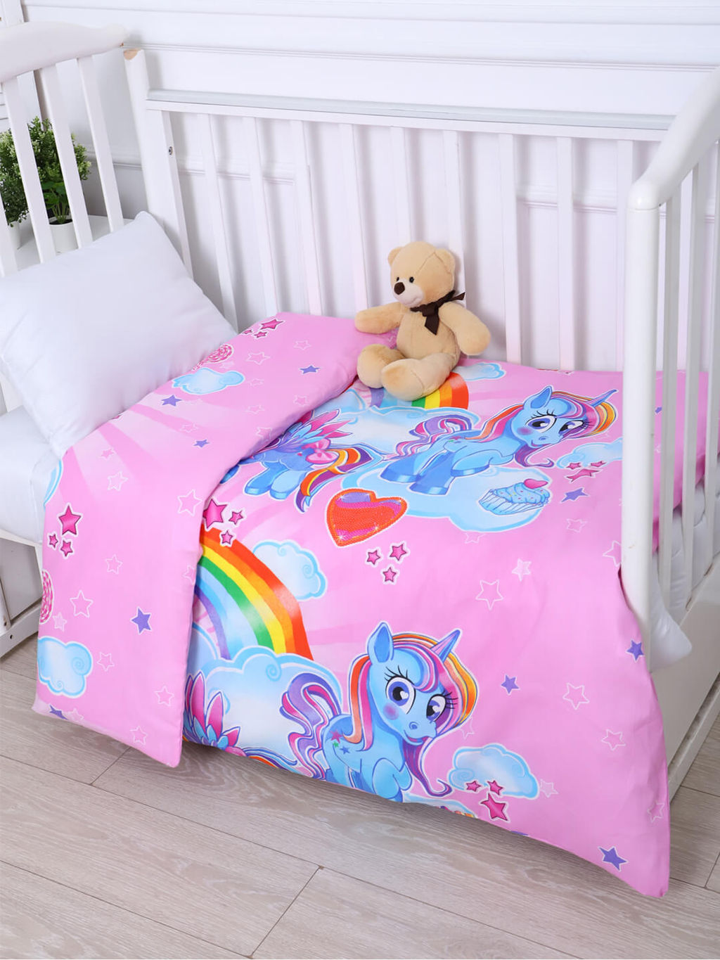 Пододеяльник бязь без молнии - Волшебный мир 110x140