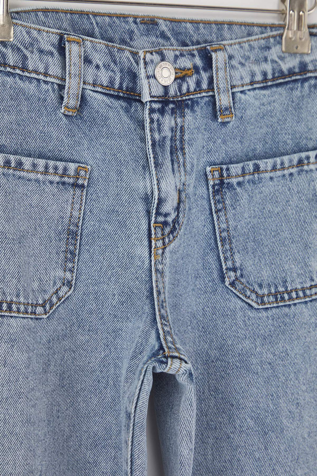 Ac?k Mavi K?z Cocuk 100% Pamuk Ayarlanabilir Lastikli K?z Cocuk Denim Jeans TKDAW26JE00007 - Trendyolmilla фото 3