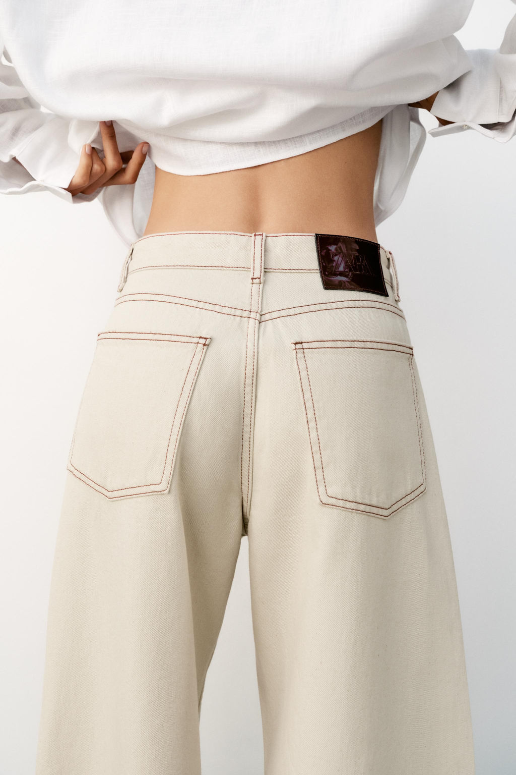 JEANS Z1975 BARREL TIRO MEDIO / Crudo