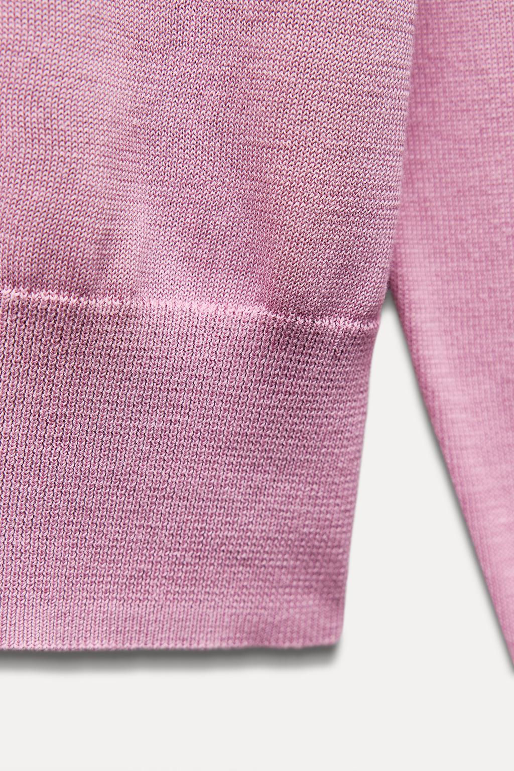 PLAIN KNIT CARDIGAN WITH GOLD BUTTONS - Zara фото 12