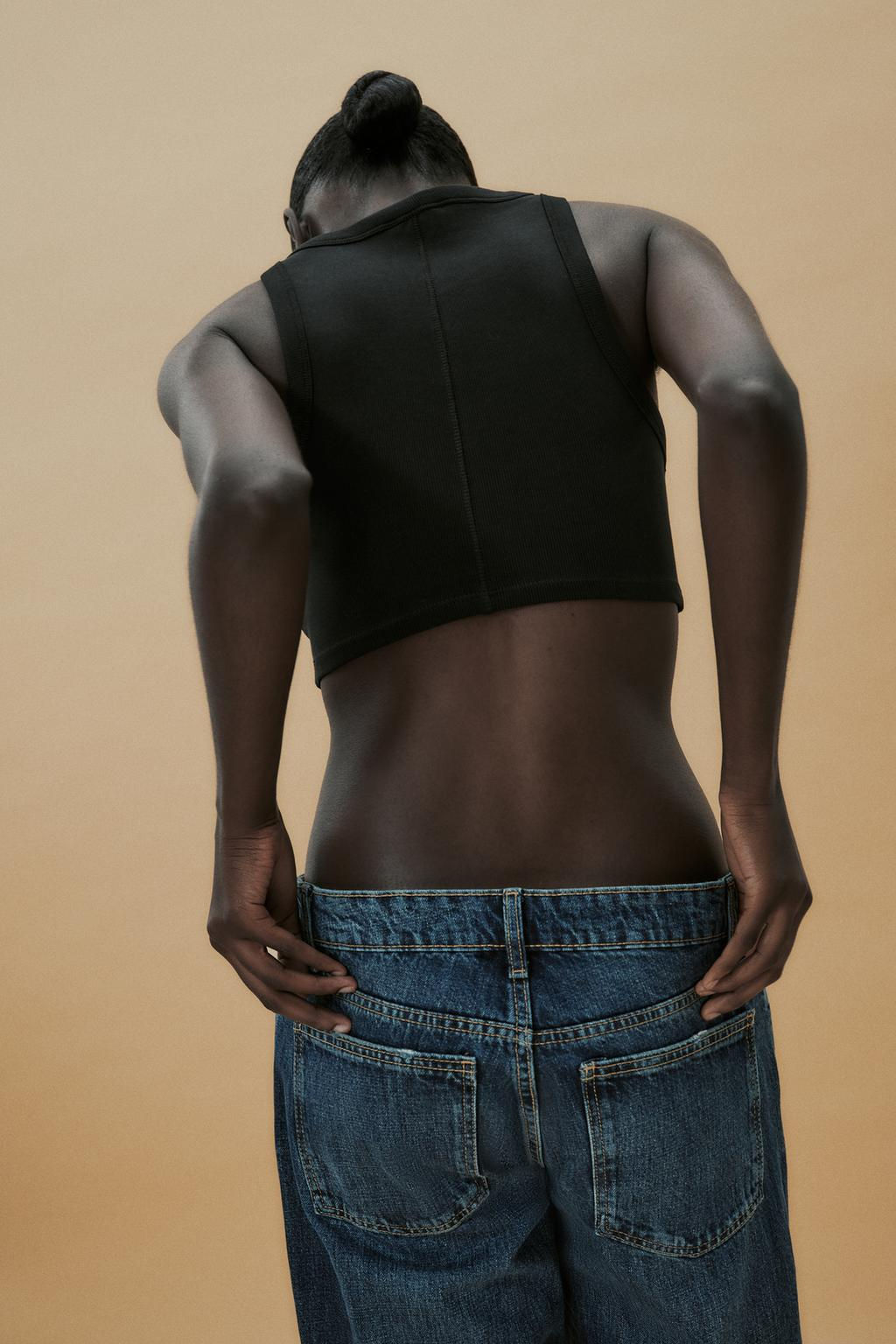 RIBBED STRAPPY TOP - Zara фото 18
