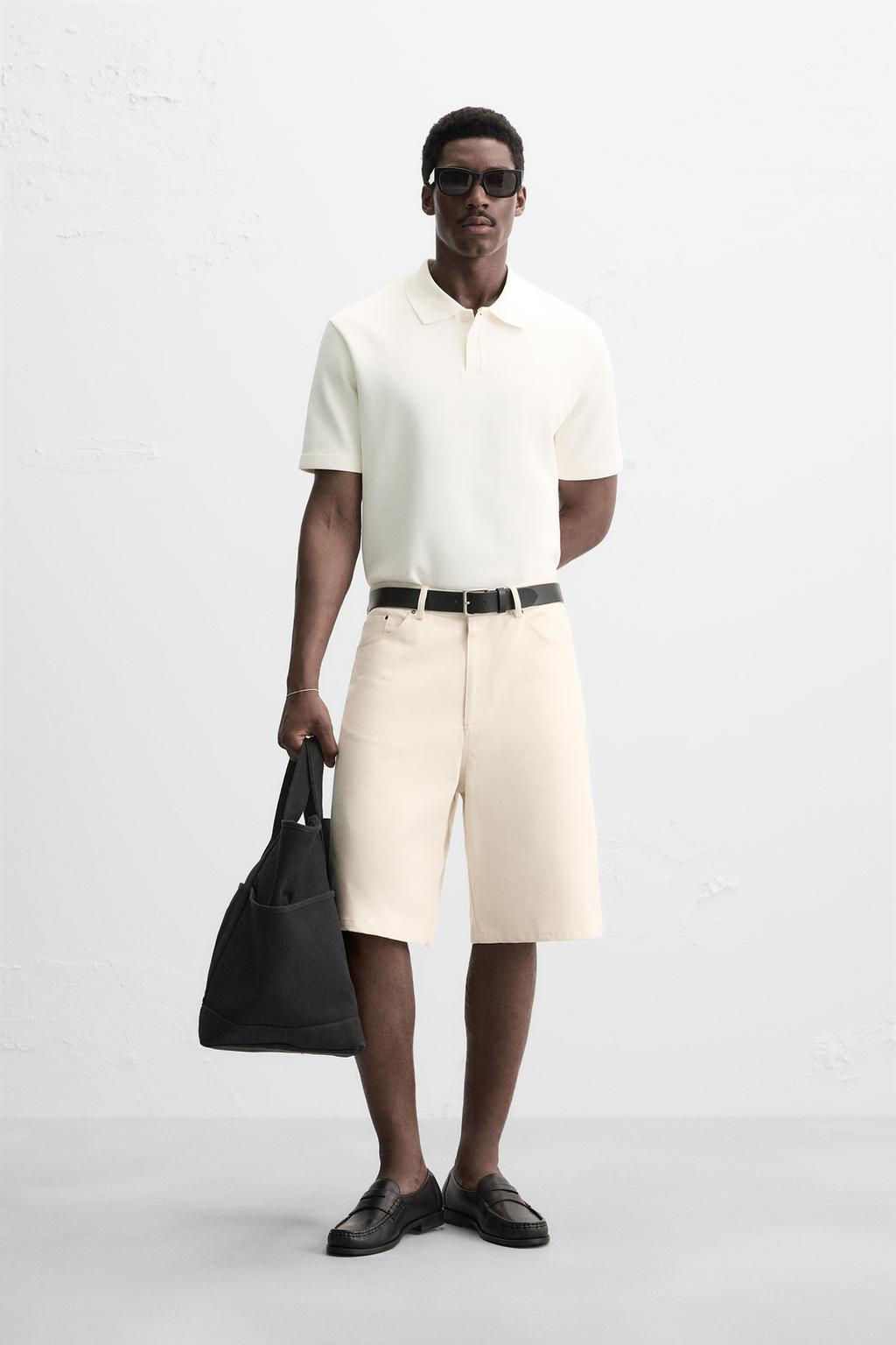 INTERLOCK TEXTURED POLO SHIRT - Zara фото 17