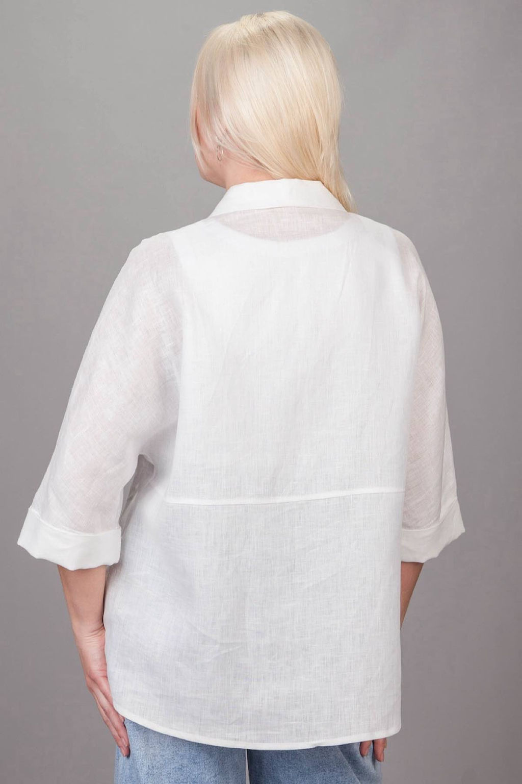 Блузка Лён 4280/05/Белый