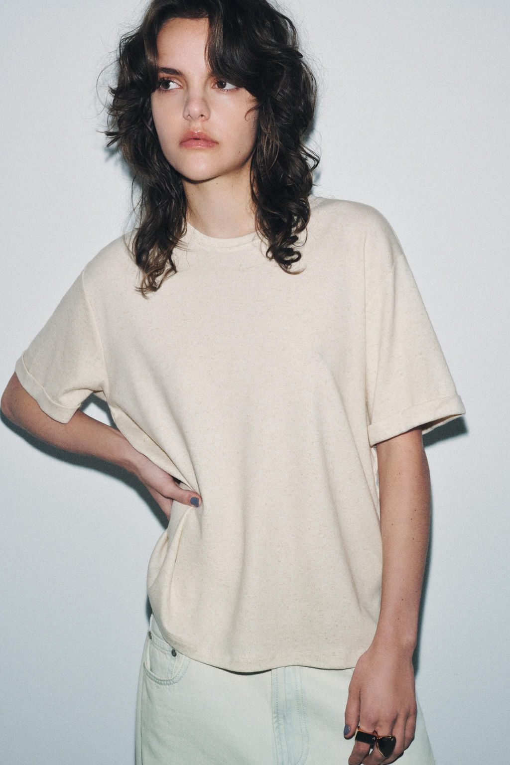 FLOWING SHORT SLEEVE T-SHIRT - Zara фото 8