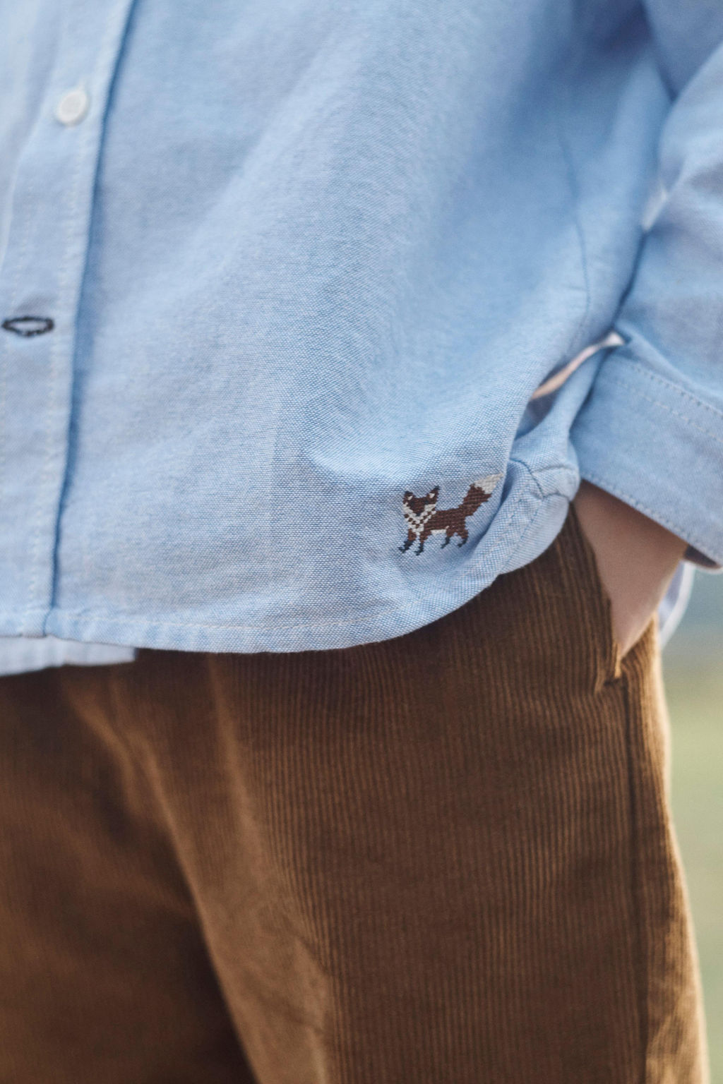 LIMITED EDITION EMBROIDERED FOX OXFORD SHIRT - Zara фото 10
