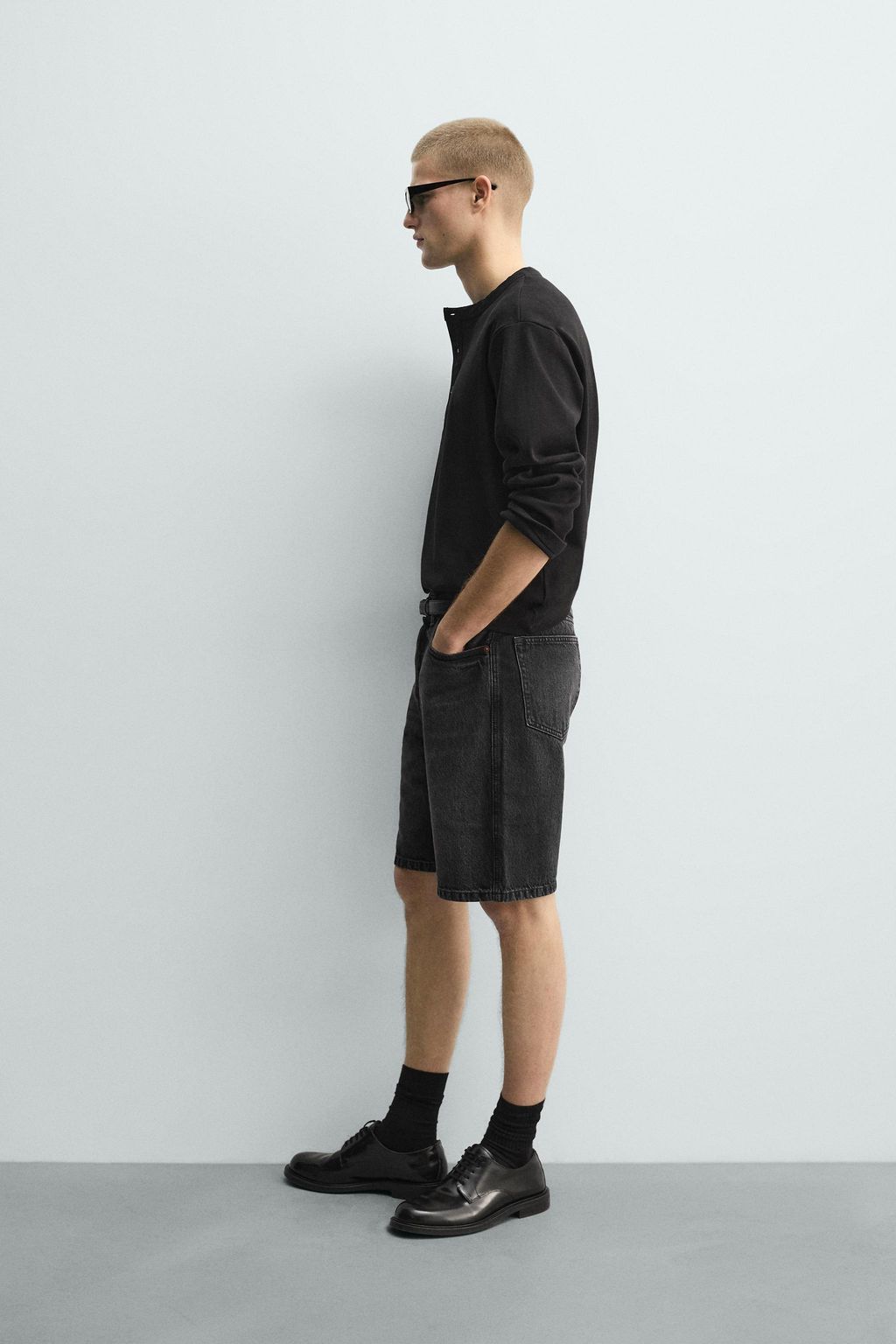 BERMUDA DENIM STRAIGHT FIT / Carb?n - Zara фото 4