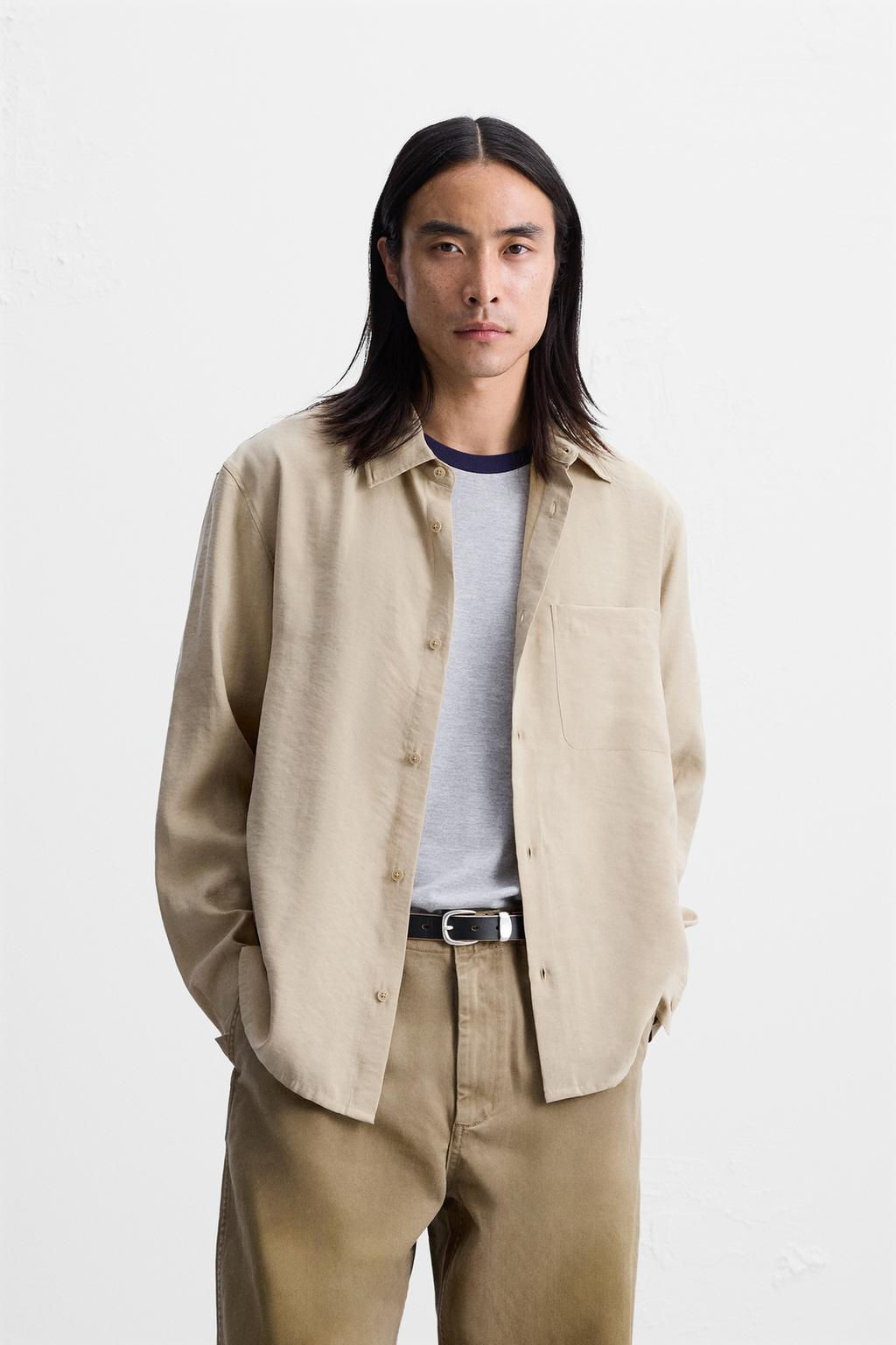 FLOWING REGULAR FIT SHIRT - Zara фото 18