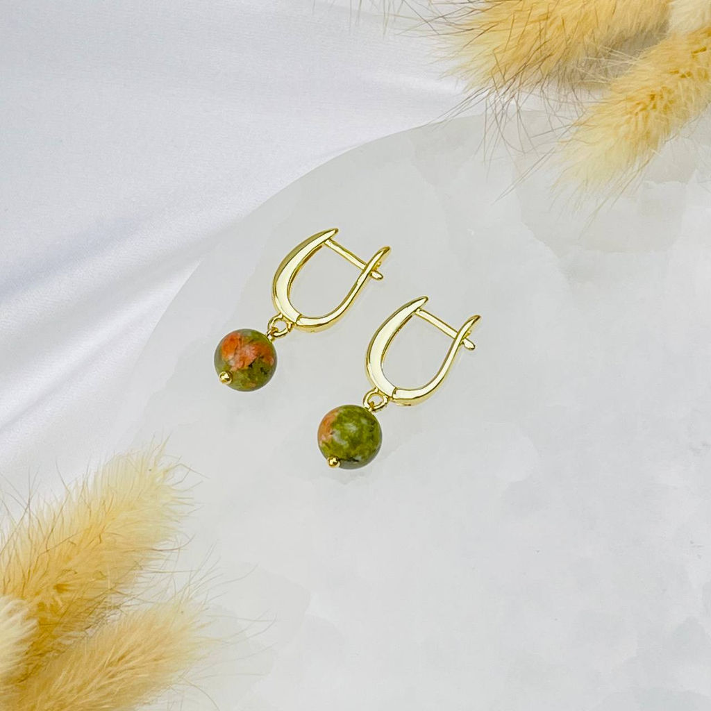 Серьги из Унакита