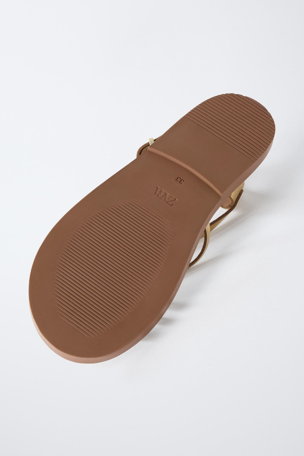 SANDALIA PIEL / Oro - Zara фото 7