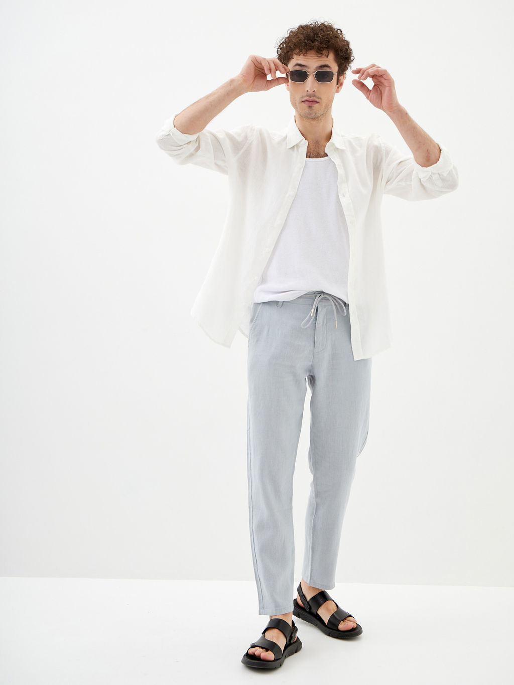 Мужские Льняные Брюки Мом - Mossmore фото 13