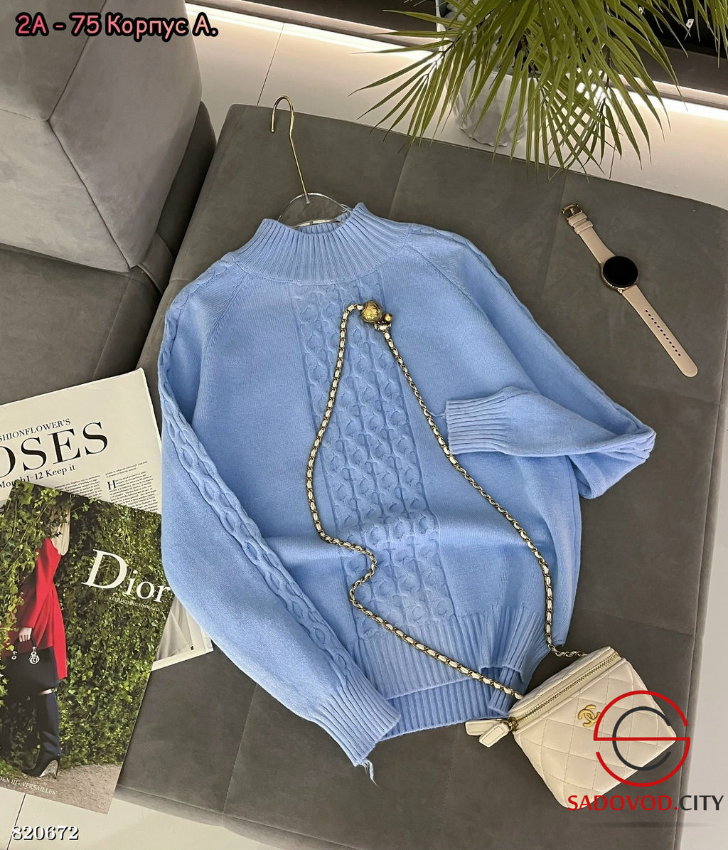 Пуловер женский с узором - Bruno фото 4