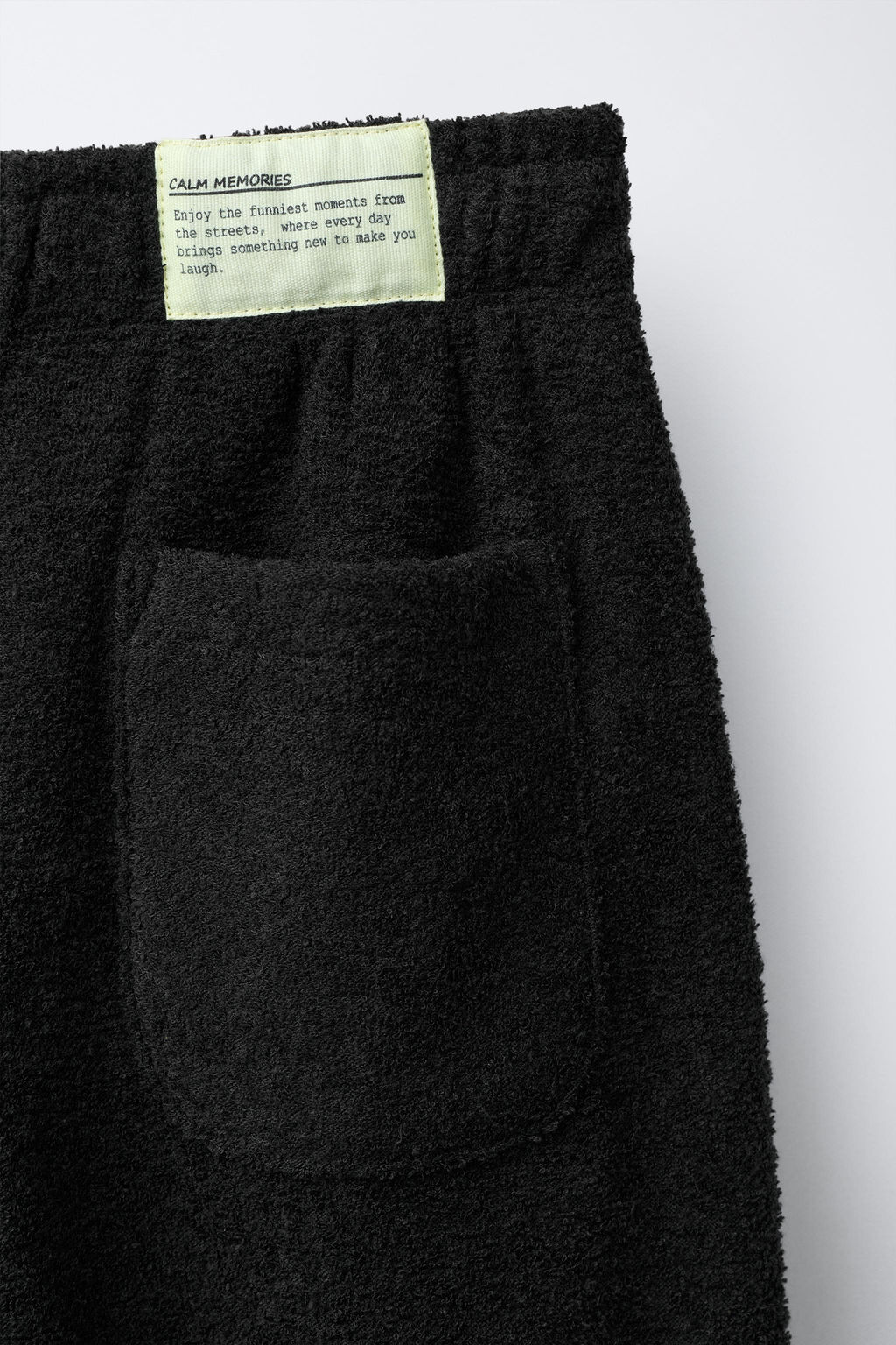 SWEATSHIRT AND WIDE-LEG TROUSERS SET WITH LABEL TEXTURE - Zara фото 9