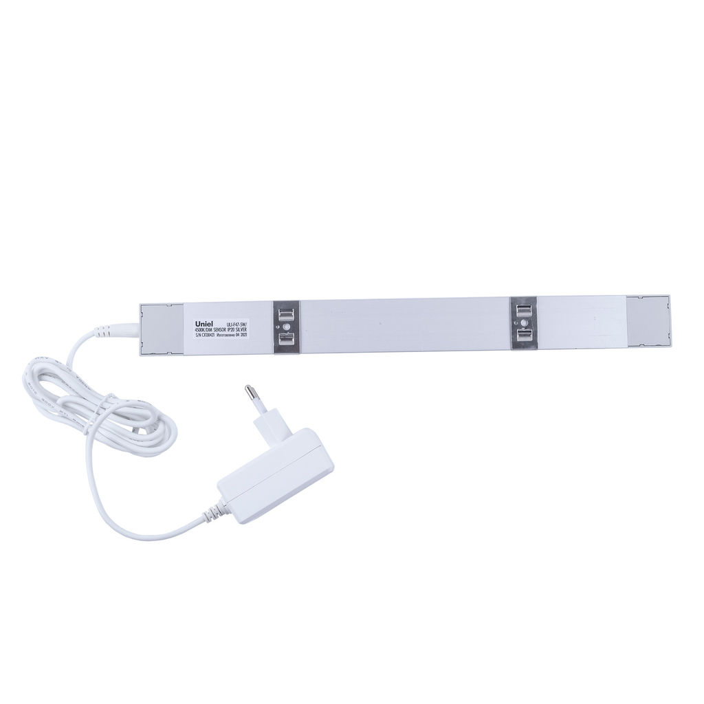 ULI-F47-5W/4500K/DIM SENSOR IP20 SILVER Светильник светодиодный для мебели. 300*30*11,5мм. 400Lm. ТМ Uniel