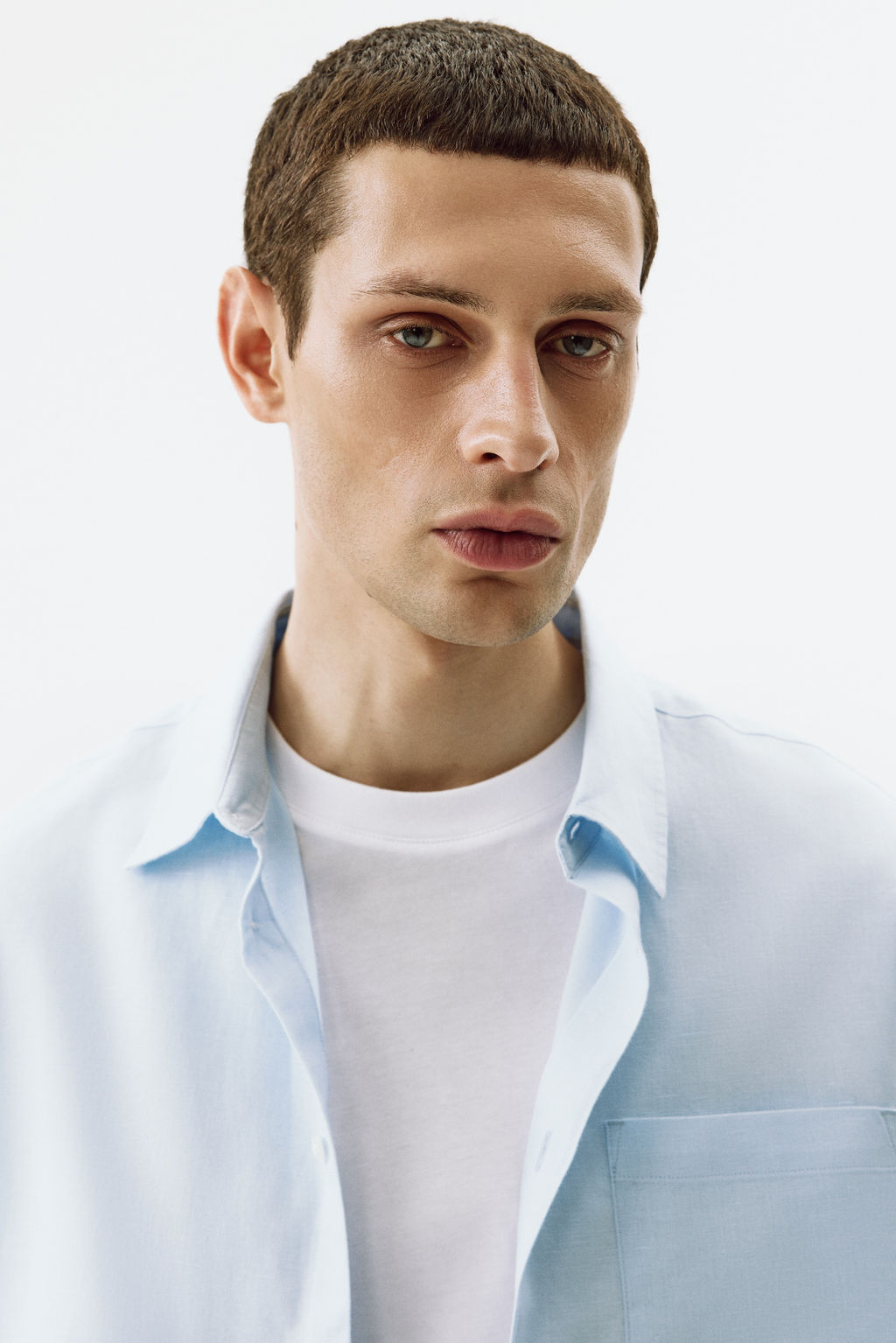 Camisa en mezcla de lino Relaxed Fit - H&m фото 11