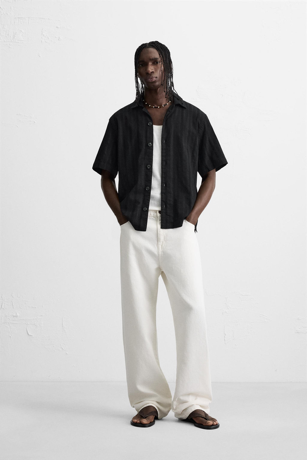 STRIPED JACQUARD SHIRT - Zara фото 9