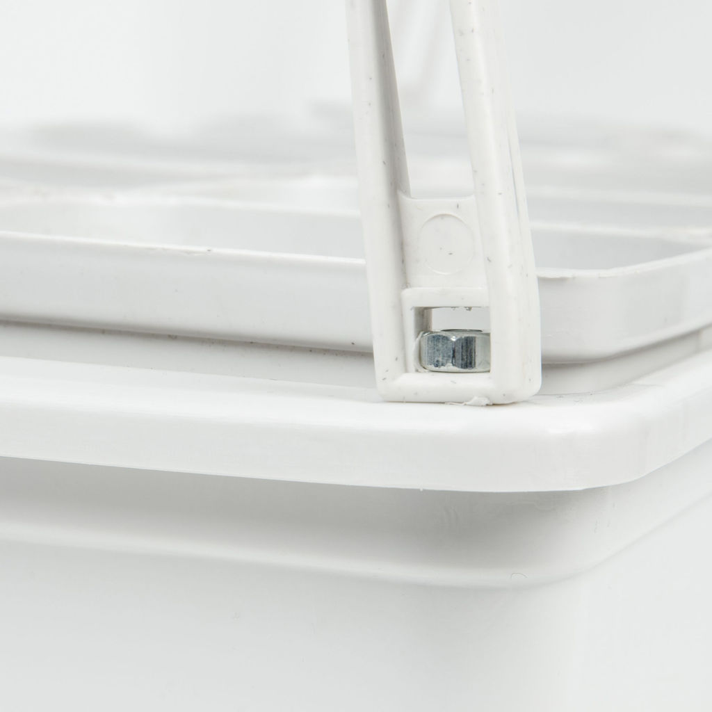 ULT-P34N-10W/SPLE IP65 WHITE 12 Набор Минисад, светильник для растений светодиодный с подставкой. Спектр для фотосинтеза. 12 кашпо в/к, белые. TM ФитоЛето