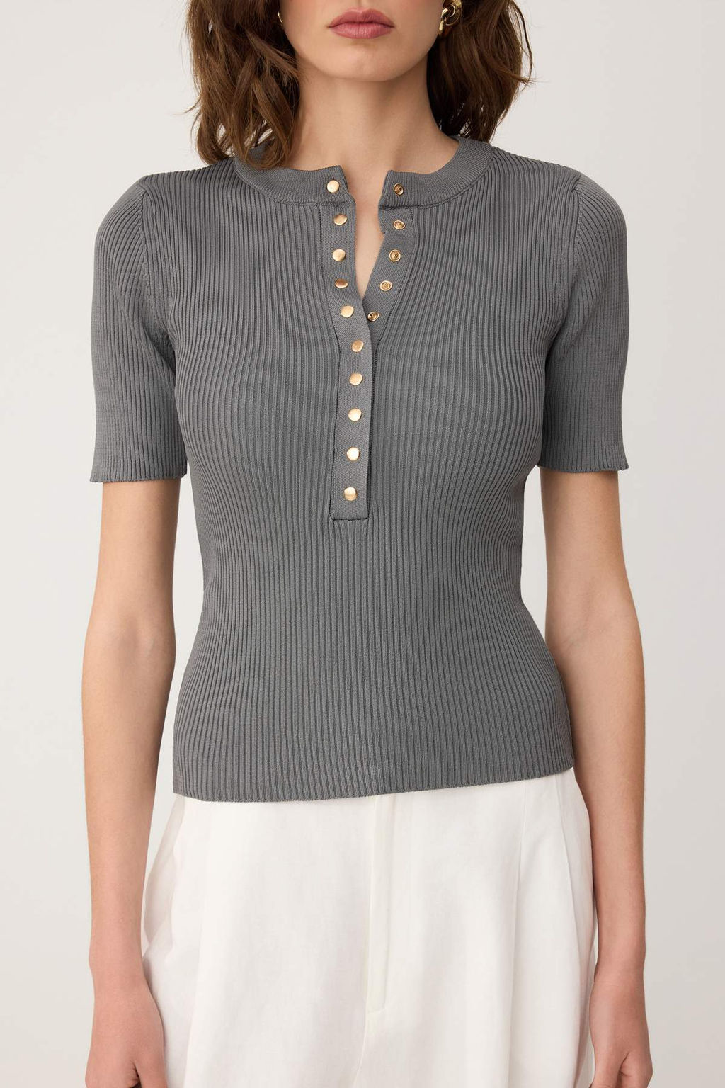 K?rm?z? C?tc?t Detayl? Fitilli Yazl?k Triko Bluz TWOSS26BZ00808 - Trendyolmilla фото 7
