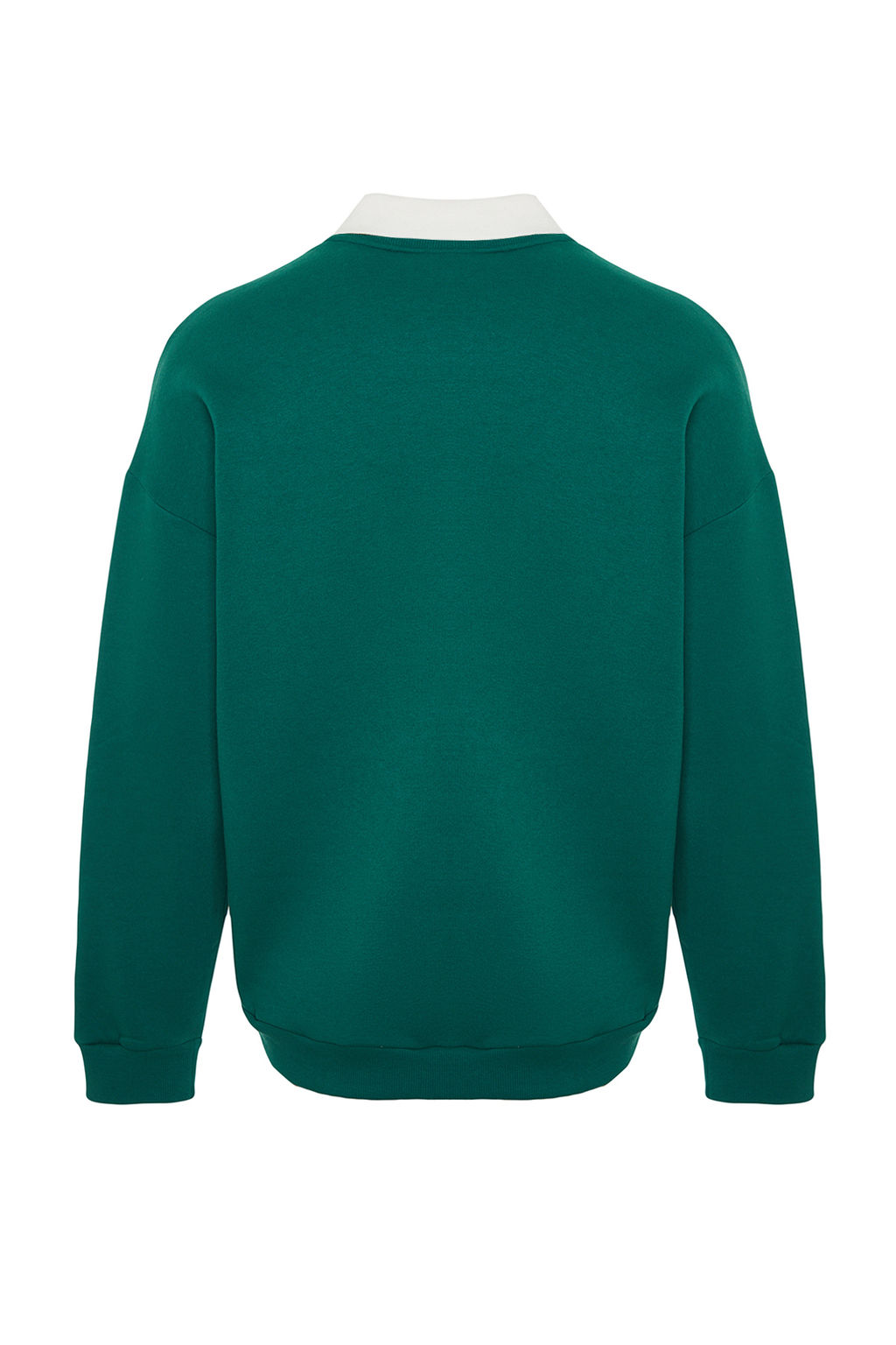 TRENDYOL MAN Premium Indigo Oversize/Genis Kesim Gomlek Ici Polarl? Sweatshirt TMNAW24SW00187 - Trendyolmilla фото 15