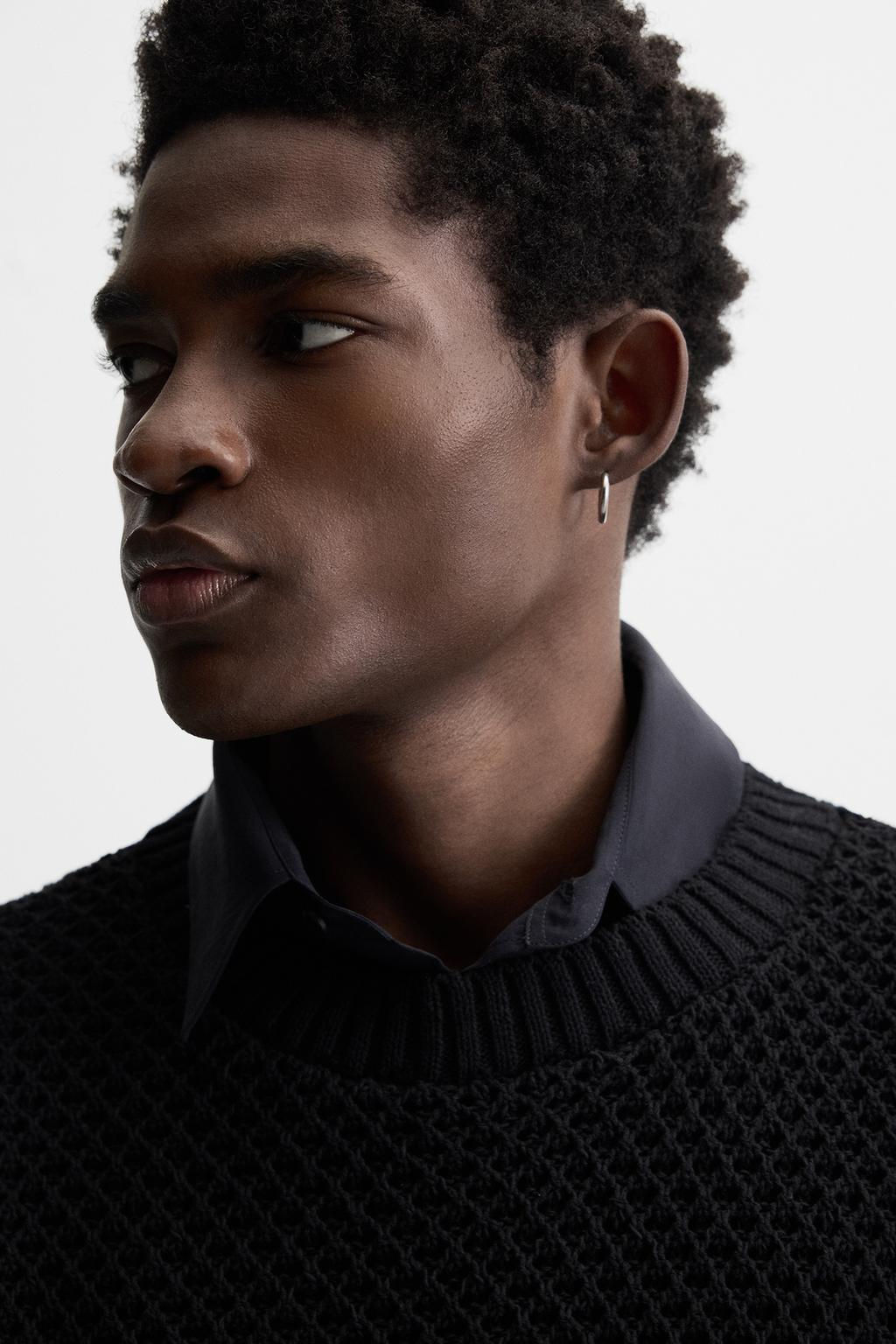 TEXTURED OPEN-KNIT SWEATER - Zara фото 6