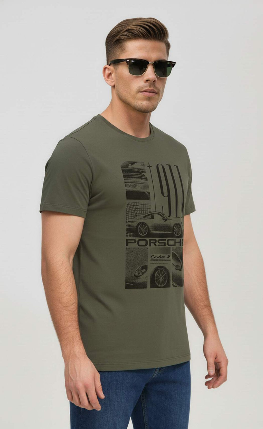 Футболка Fine Joyce F611-06-925 хаки  фото 4