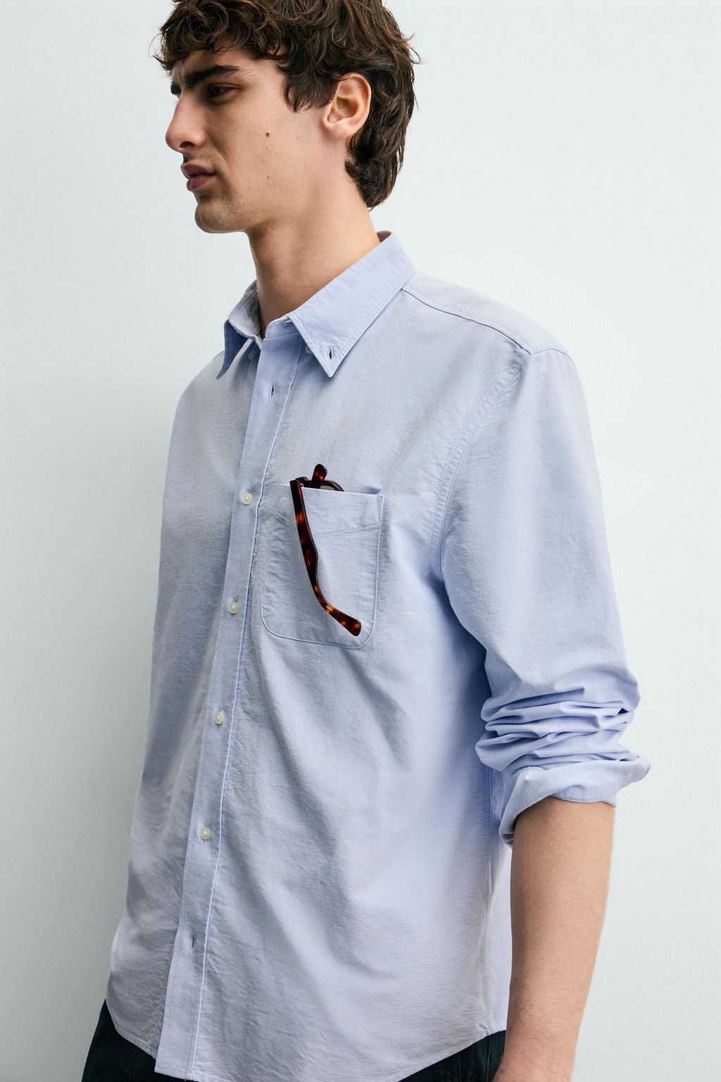 TEXTURED OXFORD SHIRT - Zara фото 6
