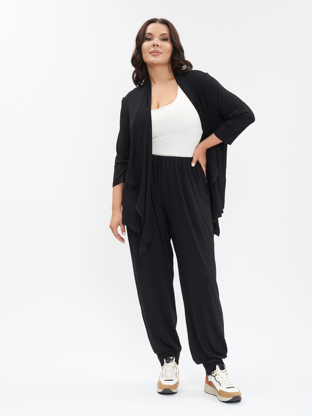 Кардиган из трикотажа KA31803BLK01 - Артесса фото 4