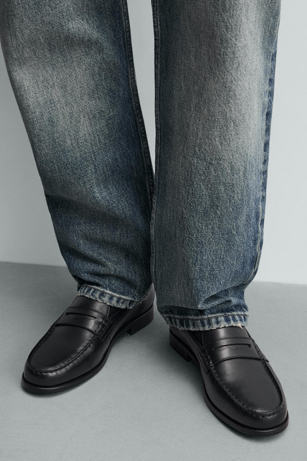 LEATHER PENNY LOAFERS - Zara фото 10