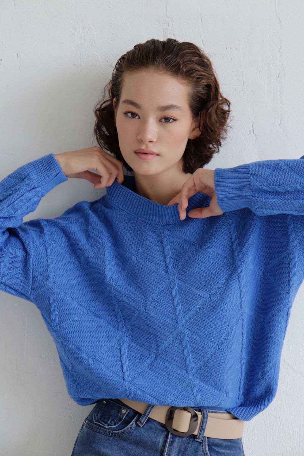 10019 Джемпер базовый голубой - Martichelli фото 10