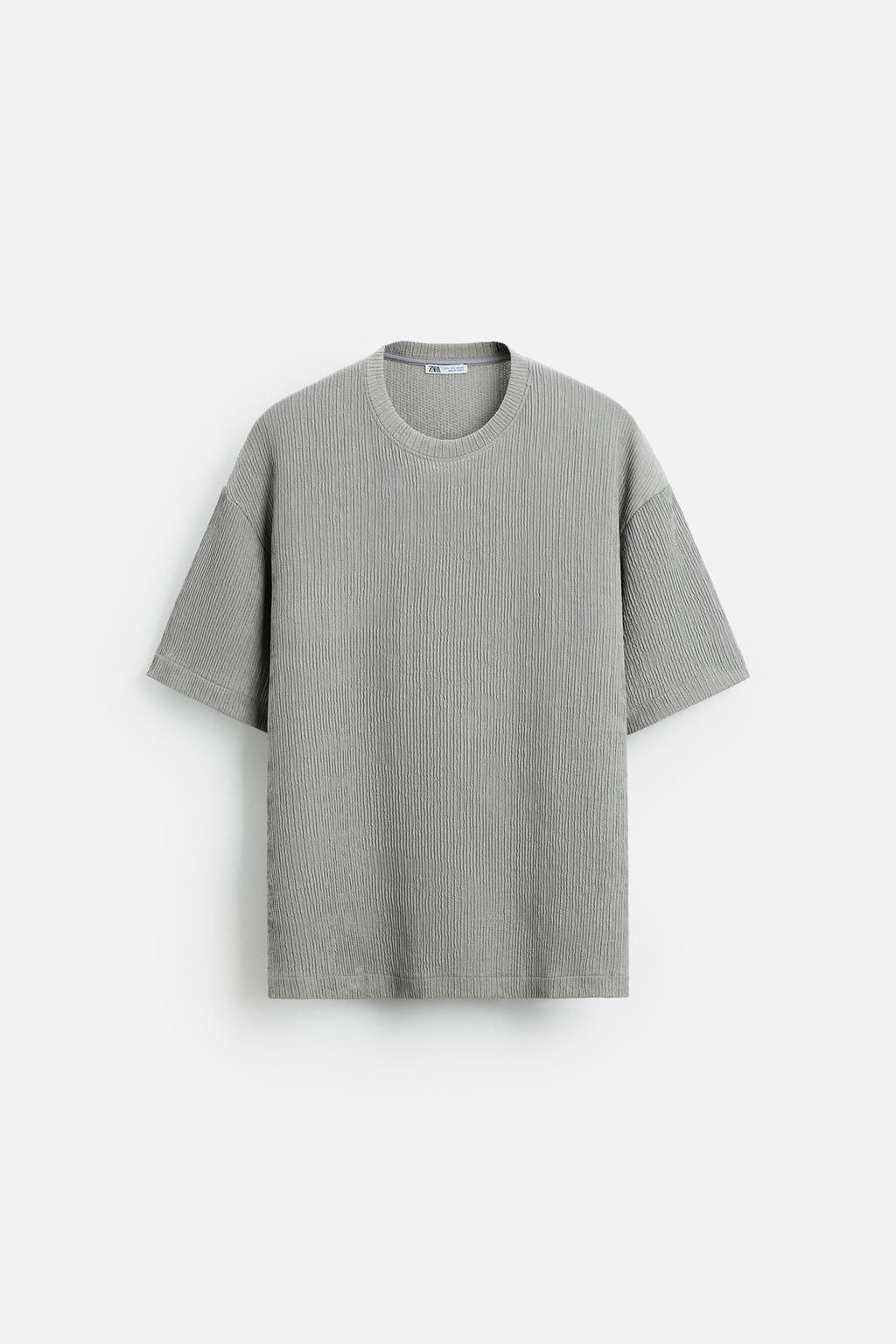 TEXTURED JACQUARD T-SHIRT - Zara фото 38