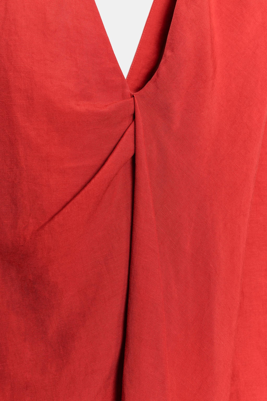 VESTIDO MIDI FRUNCE ZW COLLECTION / Rojo - Zara фото 5
